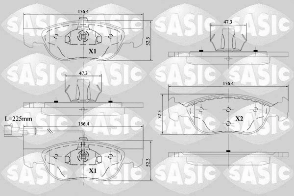 Brake Pad Set, disc brake (6216150)