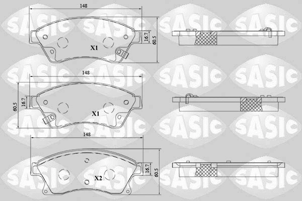 Brake Pad Set, disc brake (6216215)