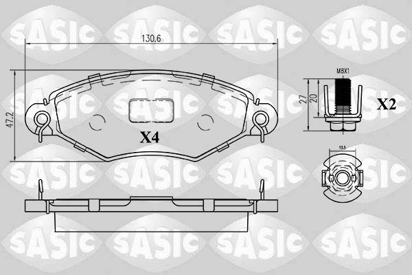 Brake Pad Set, disc brake (6210033)