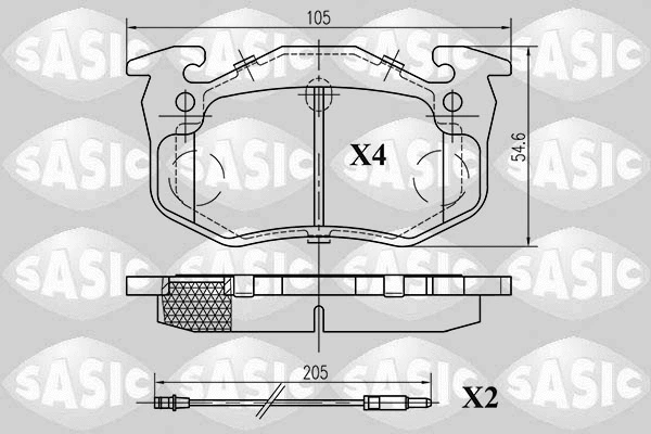 Brake Pad Set, disc brake (6214001)
