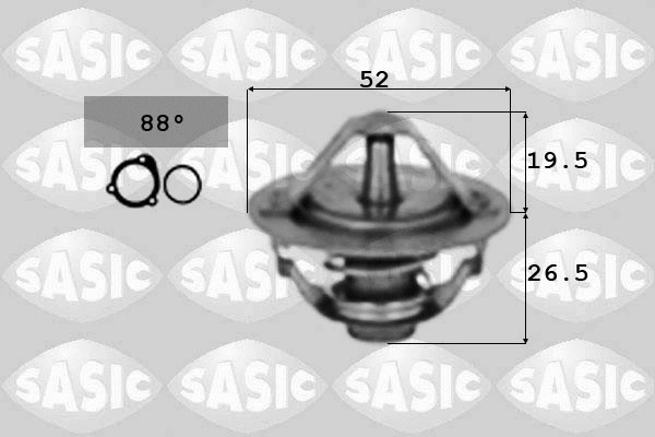 Thermostat, coolant (3306032)