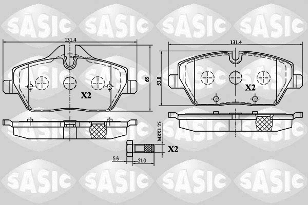 Brake Pad Set, disc brake (6216027)
