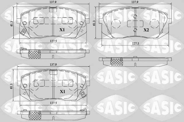 Brake Pad Set, disc brake (6216214)