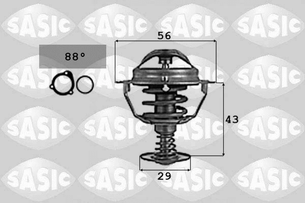 Thermostat, coolant (9000724)
