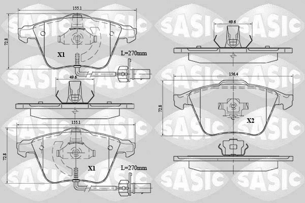 Brake Pad Set, disc brake (6216074)