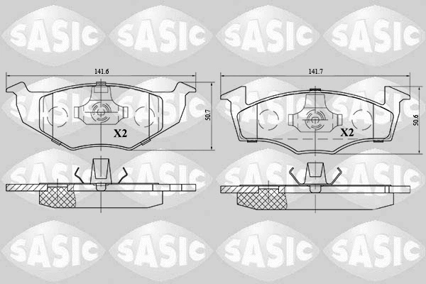 Brake Pad Set, disc brake (6216028)