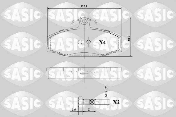 Brake Pad Set, disc brake (6216141)