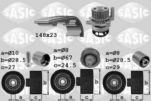 Water Pump & Timing Belt Kit (3906103)
