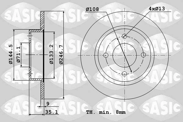 Brake Disc (2464W94J)