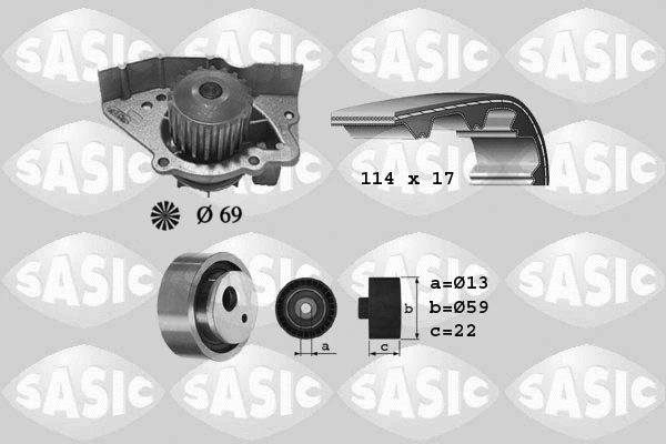 Water Pump & Timing Belt Kit (3900024)