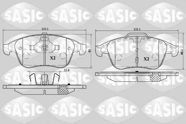 Brake Pad Set, disc brake (6214026)