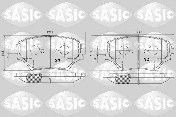 Brake Pad Set, disc brake (6216082)