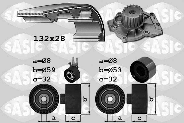 Water Pump & Timing Belt Kit (3906107)