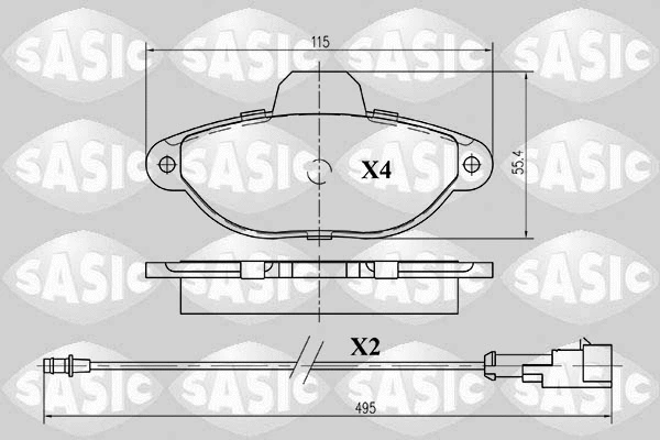 Brake Pad Set, disc brake (6216010)