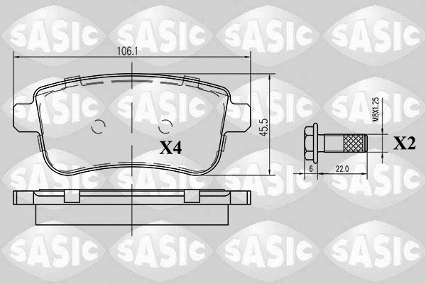 Brake Pad Set, disc brake (6214023)