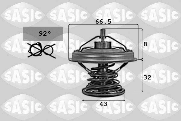 Thermostat, coolant (9000701)