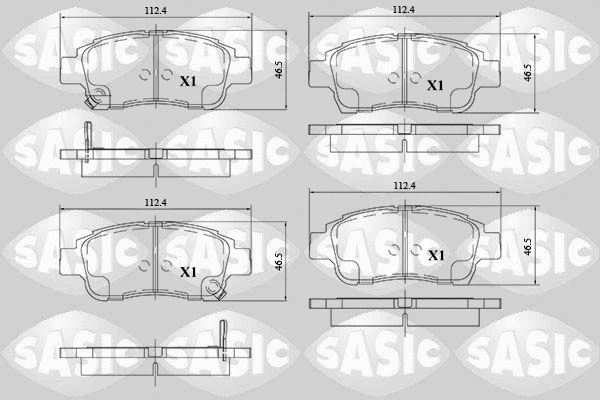 Brake Pad Set, disc brake (6216107)