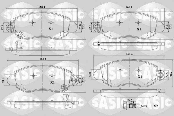 Brake Pad Set, disc brake (6216112)