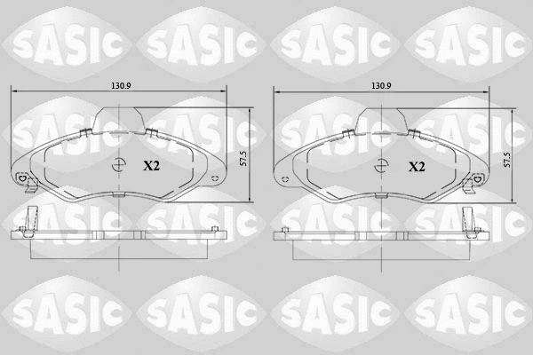 Brake Pad Set, disc brake (6216111)