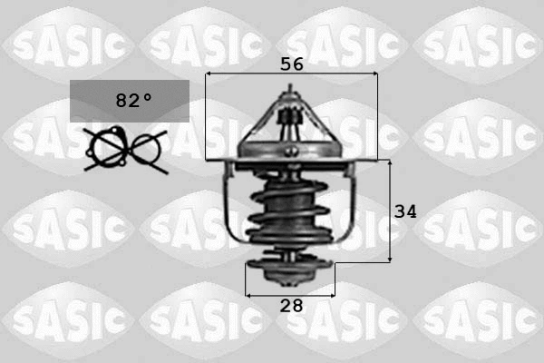 Thermostat, coolant (9000702)