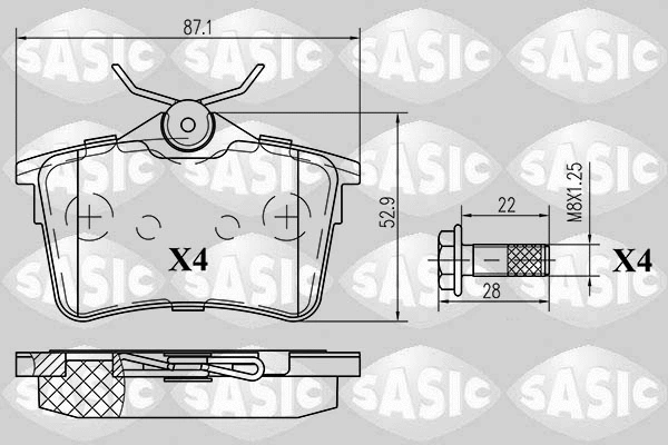 Brake Pad Set, disc brake (6210038)