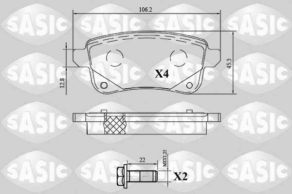 Brake Pad Set, disc brake (6214047)
