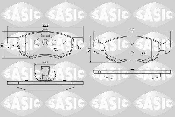 Brake Pad Set, disc brake (6214030)