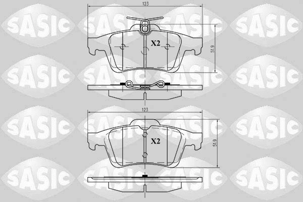 Brake Pad Set, disc brake (6210016)
