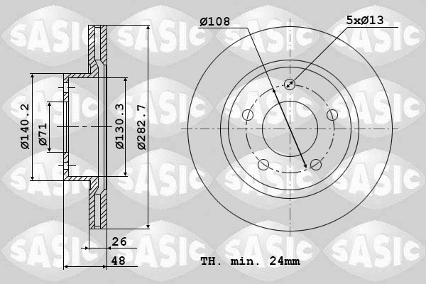 Brake Disc (2464F64J)