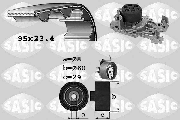 Water Pump & Timing Belt Kit (3904029)