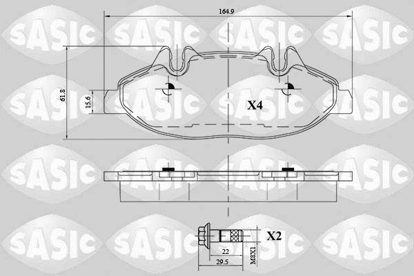 Brake Pad Set, disc brake (6216081)