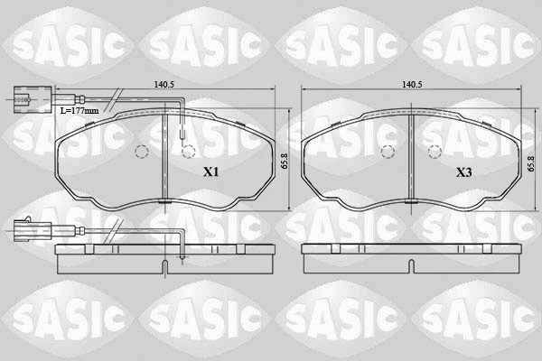 Brake Pad Set, disc brake (6210036)