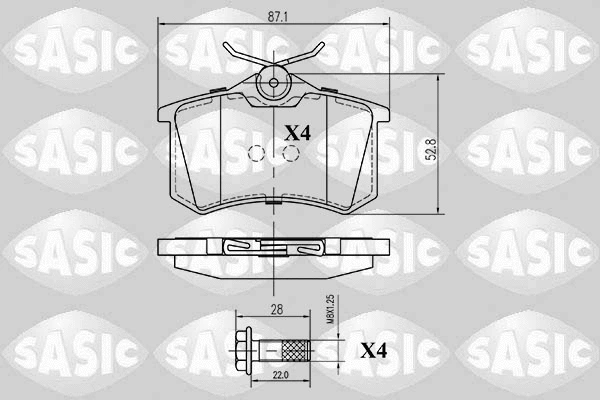 Brake Pad Set, disc brake (6210001)