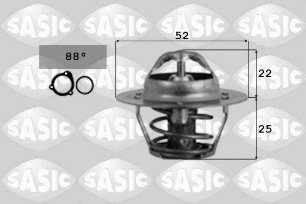 Thermostat, coolant (9000185)