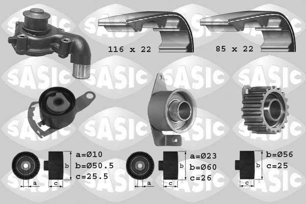 Water Pump & Timing Belt Kit (3906012)