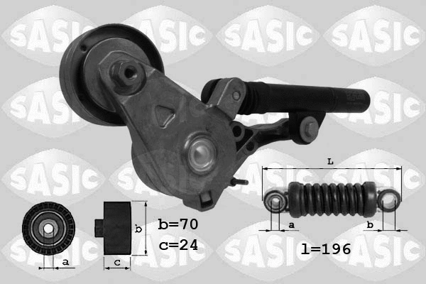 Belt Tensioner, V-ribbed belt (1626034)