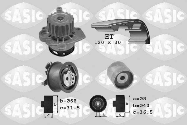 Water Pump & Timing Belt Kit (3906003)