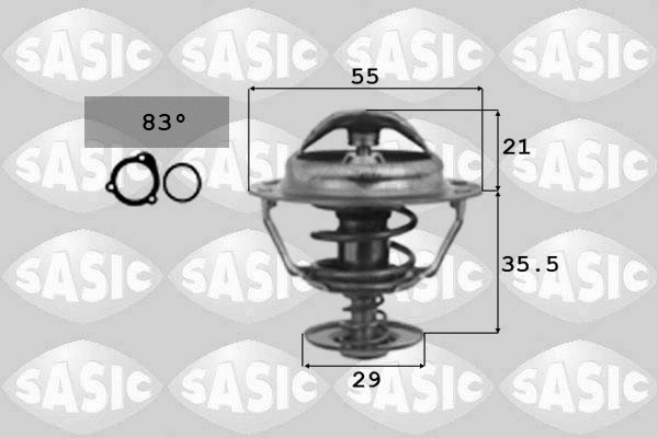 Thermostat, coolant (9000331)