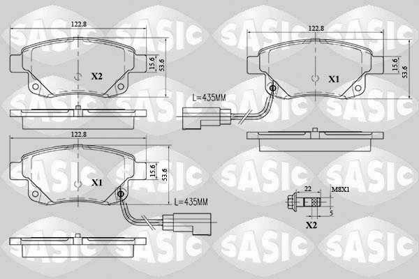 Brake Pad Set, disc brake (6216032)