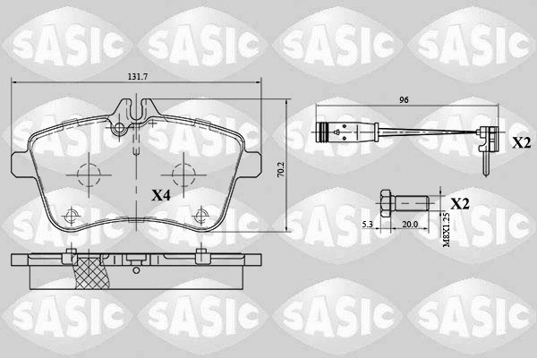 Brake Pad Set, disc brake (6216034)