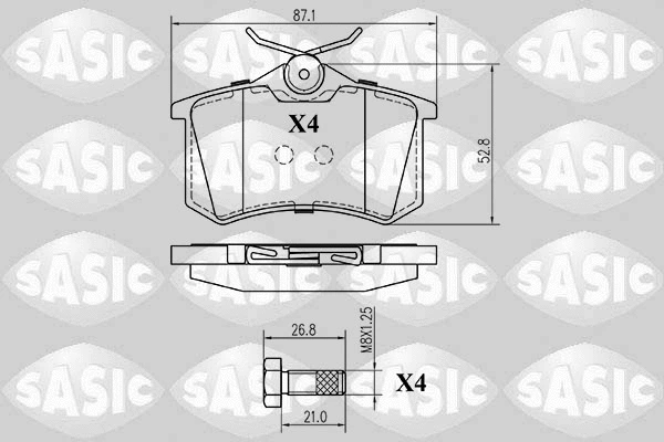 Brake Pad Set, disc brake (6210014)