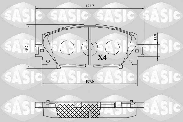 Brake Pad Set, disc brake (6216201)