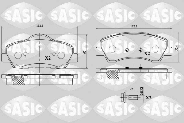 Brake Pad Set, disc brake (6210049)