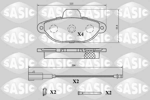 Brake Pad Set, disc brake (6216194)