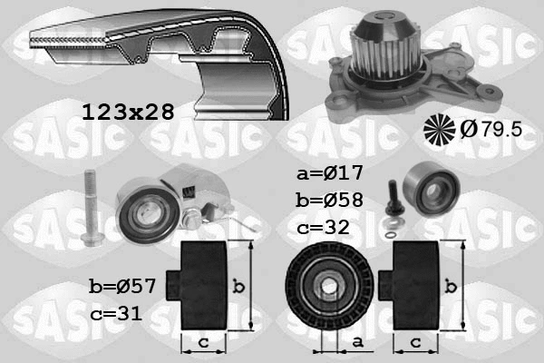 Water Pump & Timing Belt Kit (3906075)