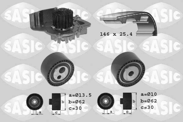 Water Pump & Timing Belt Kit (3900008)