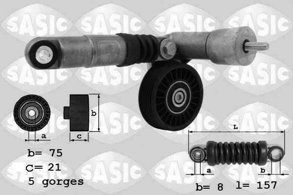 Belt Tensioner, V-ribbed belt (1626047)
