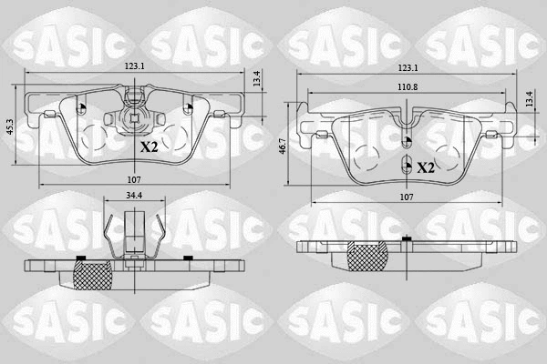 Brake Pad Set, disc brake (6216161)