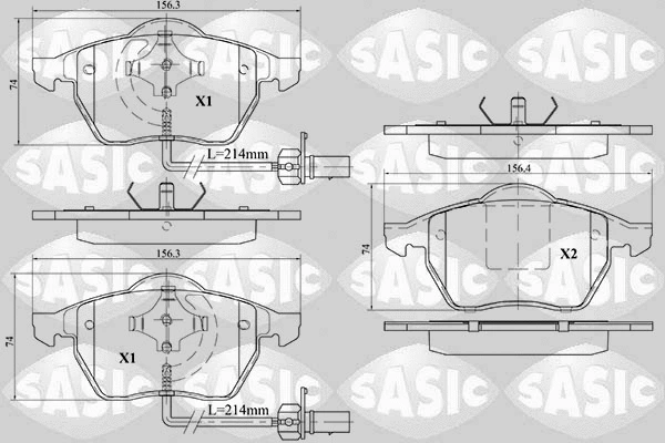 Brake Pad Set, disc brake (6216013)