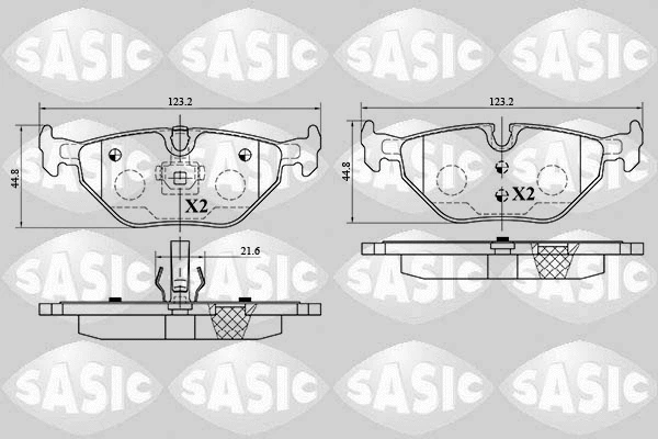 Brake Pad Set, disc brake (6216053)